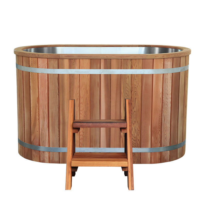 UnleashRep Western Red Cedar Oval Cold Plunge Tub