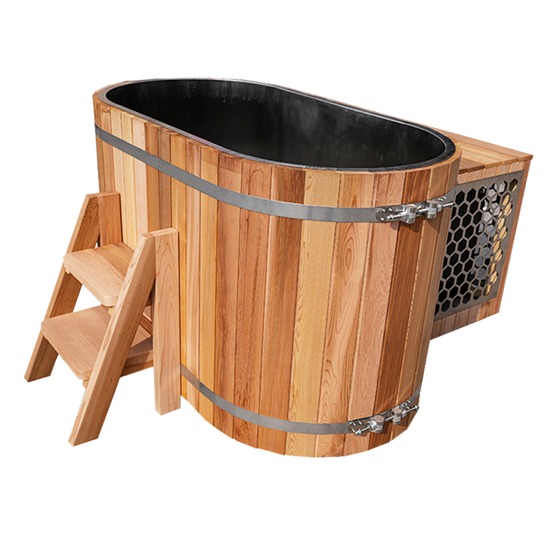 UnleashRep Western Red Cedar Oval Cold Plunge Tub