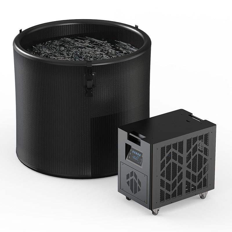 UnleashRep Portable Ice Bath Pro – 10cm Drop-Stitch Cold Plunge Tub with Pump