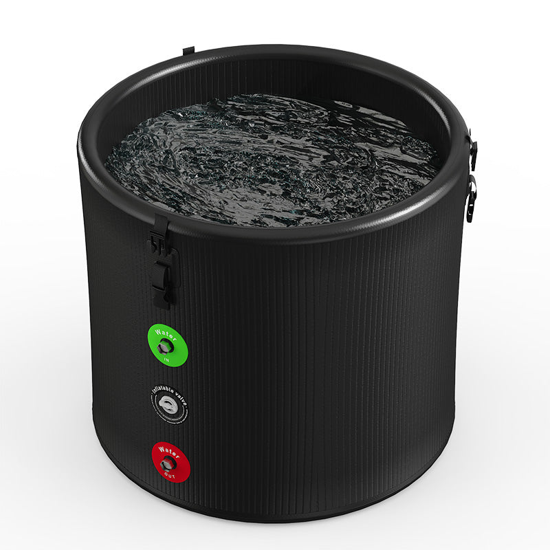 UnleashRep Portable Ice Bath Pro – 10cm Drop-Stitch Cold Plunge Tub with Pump