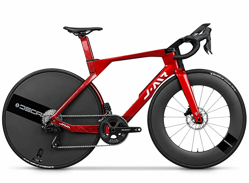 JAVA Vittoria Carbon Aero Road Bike – Shimano 105 Di2 R7170 2x12 Speed, Hydraulic Disc Brakes, 700C Carbon Wheels
